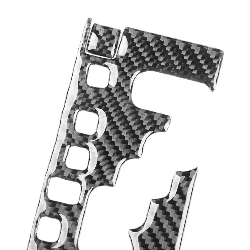 1Pc Carbon Fiber Auto Console Gear Shift Panel Cover Trim Self-adhesive for Toyota FJ Cruiser 2007- Car Interior Accessories