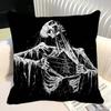 Simple Skull Love Married In Love Pillow Case Square Pillow Bedroom Sofa Leisure Comfort Cushion Car Home Decoration
