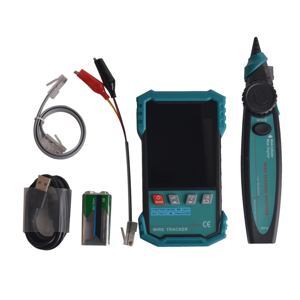 Network Cable Tester with PoE Testing, Digital Cable Tracer & Network Tester, Portable Wire Tracker, Network Cable