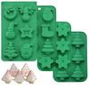FAIS DU Silicone Mold Bakeware DIY Chocolate Mold Christmas Trees Snowman Gifts Baking Tools Cake Decoration Accessories