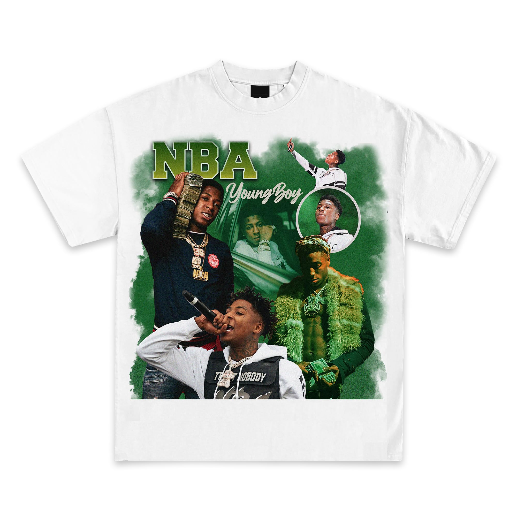 Youngboy Custom Never Broke Again Grafik-T-Shirts Premium-Qualität Schwergewicht MASA Shirts Herren Streetwear Harajuku Y2K Oberteile M