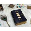 Handmade Leather Moon Phase Journal for Writers Wiccans & Dreamers Diary