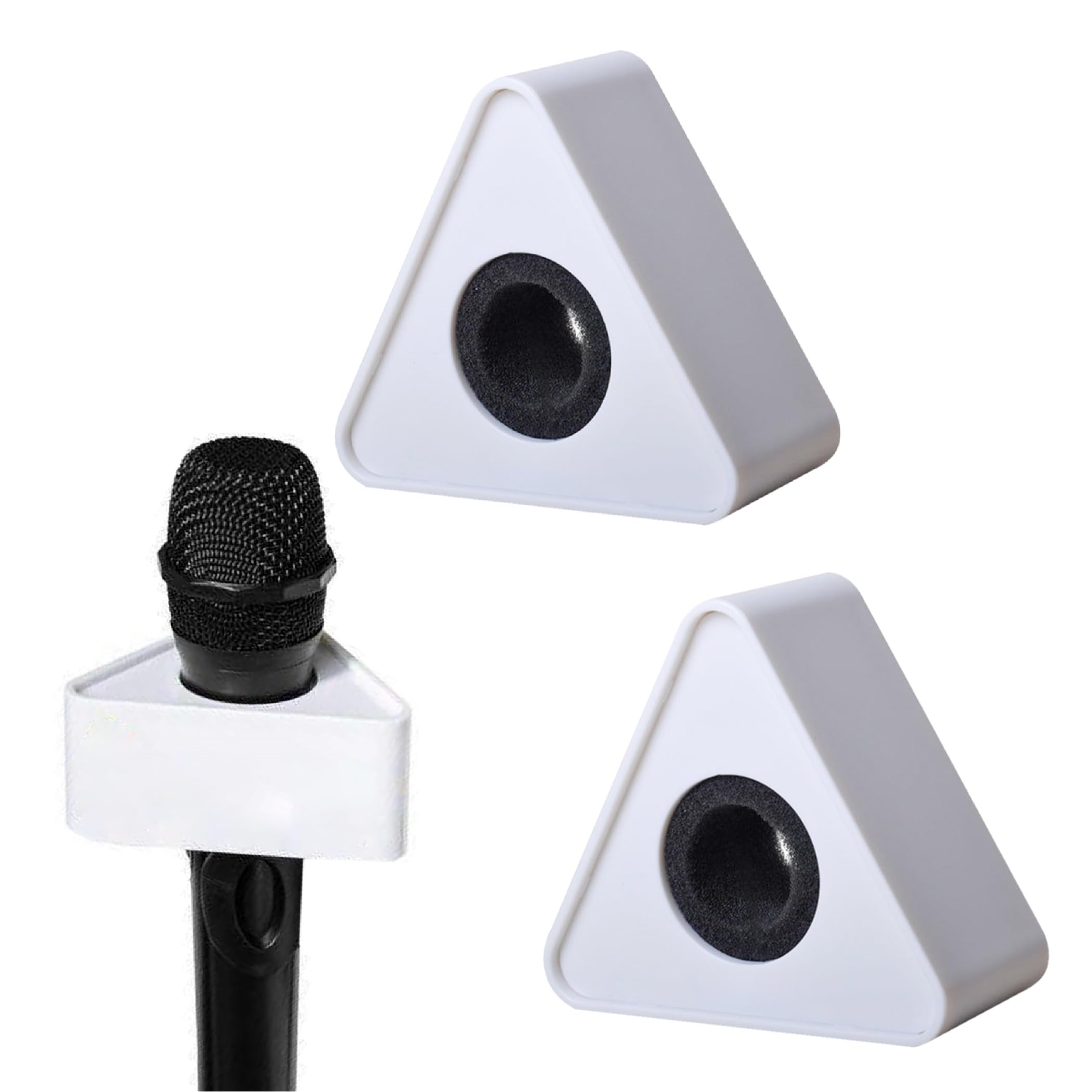 

Felimoa Microphone Flags for Interviews, Triangular, Approx. 40mm Diameter, Set of 2