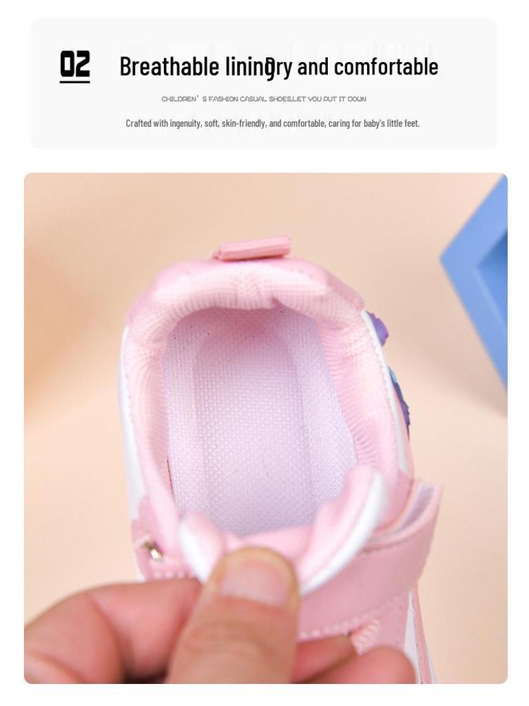 Children's Breathable Cartoon Canvas Shoes - White, Wear-Resistant, Low-Top, Flat, Casual for Little Boys and Girls