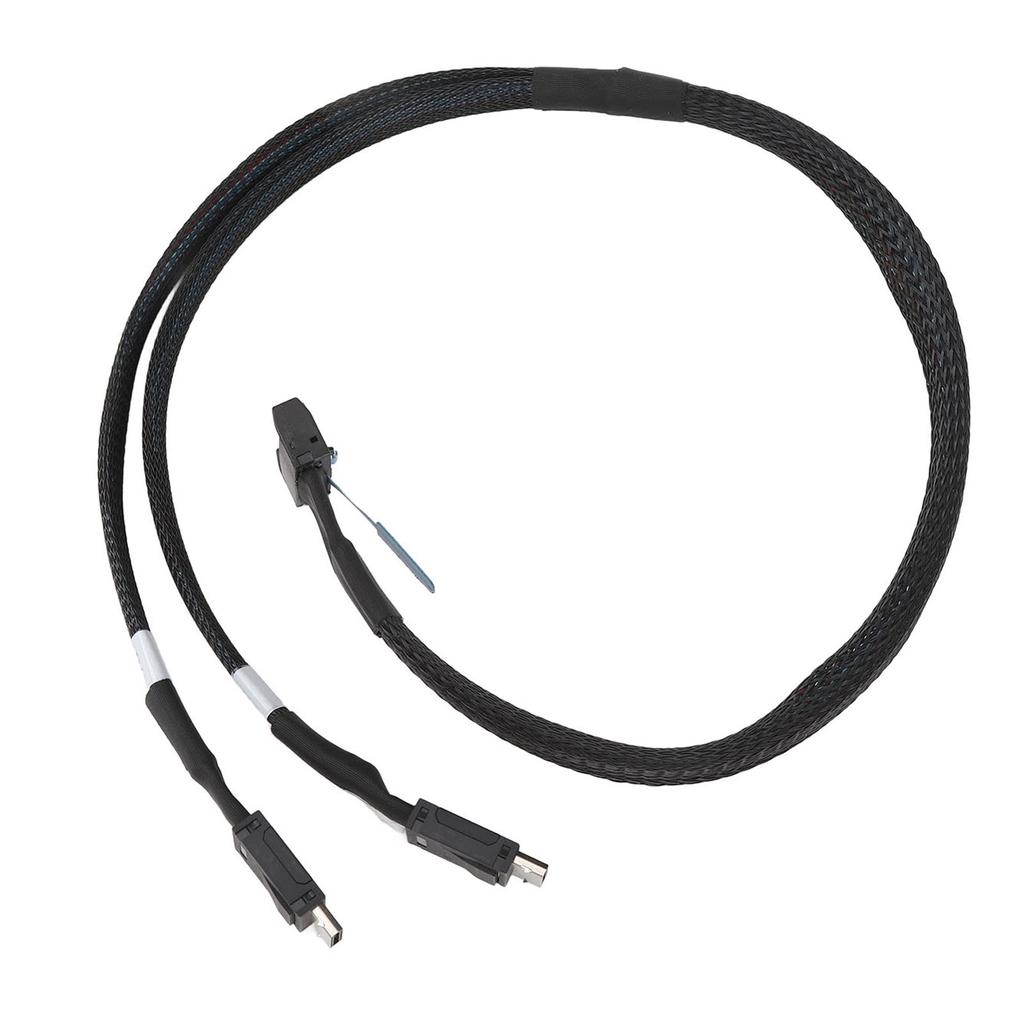 8i to Oculink SFF 8611 4i Cable PCIe 5.0 32GTs for MCIO X8 to 2 SFF 8611 Cord for Server Data