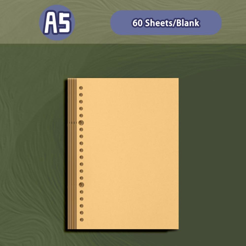 High Quality A5/A6 Notebook PU Leather Loose-leaf Diary Book Detachable Shell Binder Notepad Student