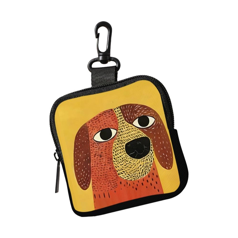 

Creative PVC Dog Coin Purse Water-resistant Portable Change Purse Lightweight Mini Earphone Bag Friends Gift