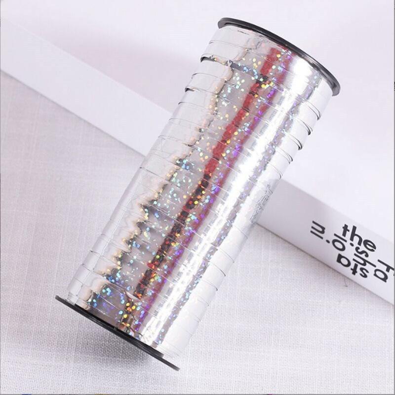 100 Yards DIY Laser Ballonband Hochzeits Schleife Farbige Bänder Party Dekoration