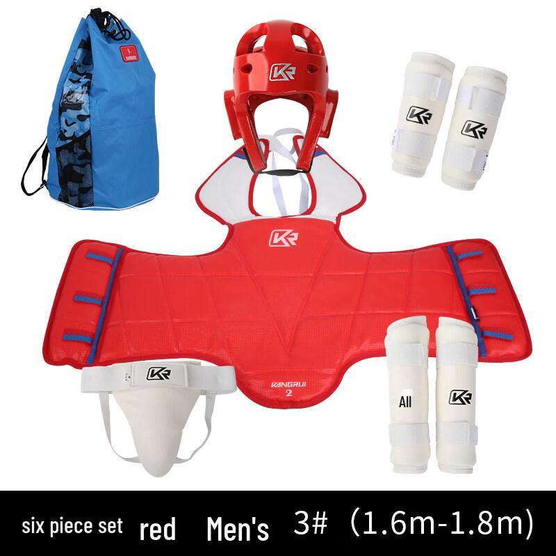 Kangrui Taekwondo Head & Elbow Protective Gear 5-Piece Set