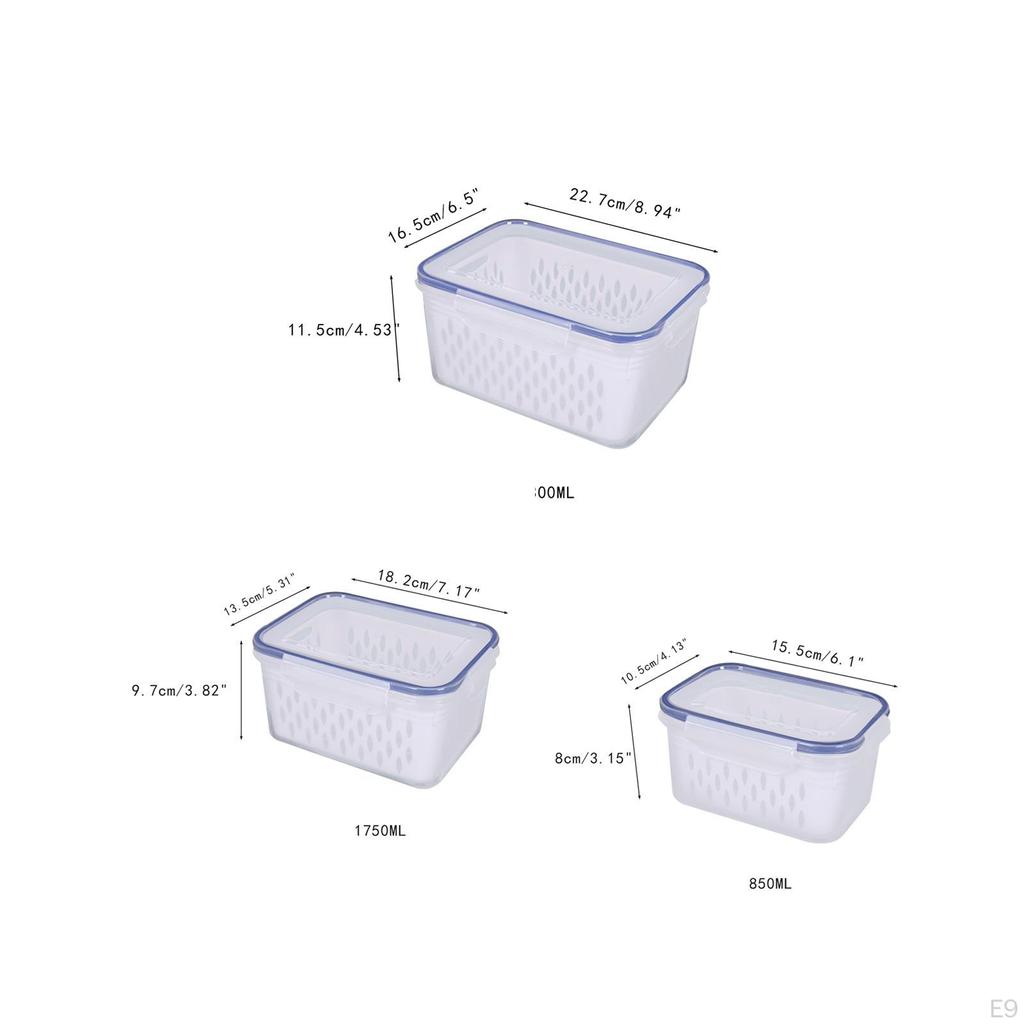 Refrigerator Organizer, Fridge Vegetable And Fruit Storage Case for Picnic