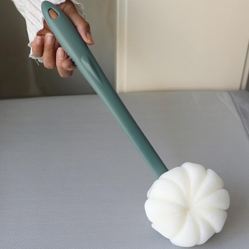

Star Moon Double-Sided Loofah Bath Brush with Long Handle - Soft Bristle Back Scrubber & Shower Puff
