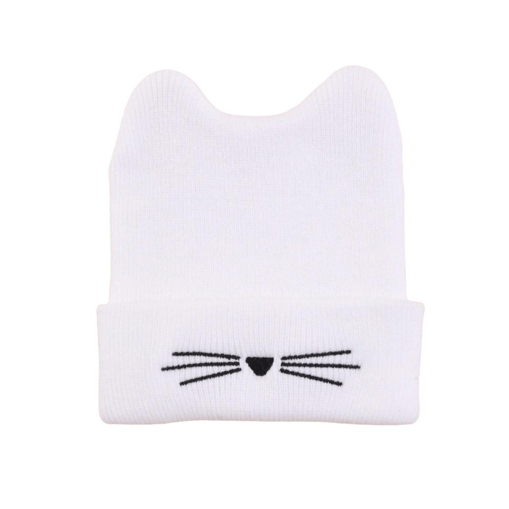Keep Warm Kids Knitted Hat Cat Ear Winter Cap Cute Beanie Hat Children
