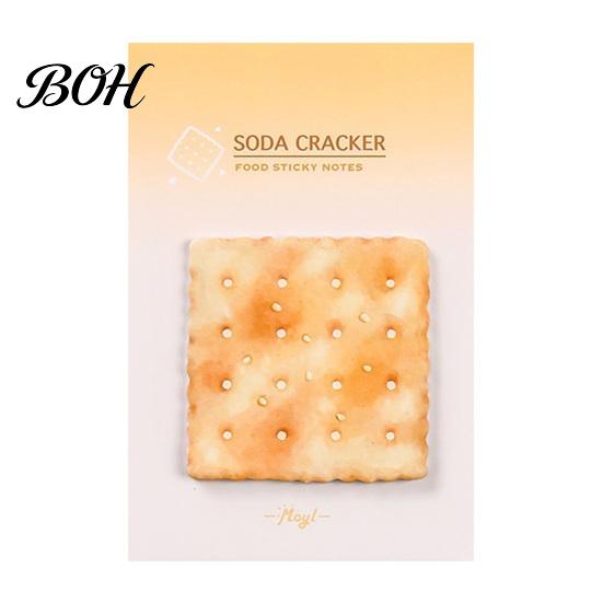 Clear Print Stick Notes Note Pads, Funny Toast Bread Cookie Cheese Design Cute Notepad, 30 Fun Office Supplies Sheets/Pad Self Memo Pad for