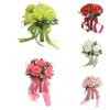 1PC Wedding Petite Bouquet Durable Small-Size Ceremony-Ready Bridesmaid Compact Bouquet Lifelike Artificial Small-Sized 23x20cm