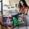 Cartoon B-Booba Funny Cute Pillow Covers Cartoon Sofa Decorative Home Double-Sided Printing Short Plush Cute Cushion Cover