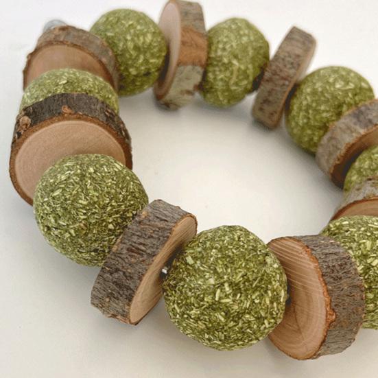 Přírodní ručně vyráběná hračka pro křečka Péče o zuby odolná proti žvýkání Králík s vůní trávy Morče Činčila Hračka pro domácí mazlíčky