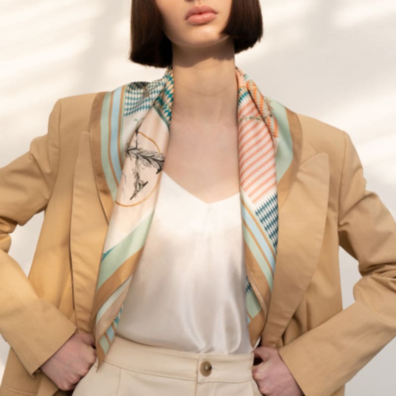 Saint Luxure Women's Scarf Preppy SL21SMSPP