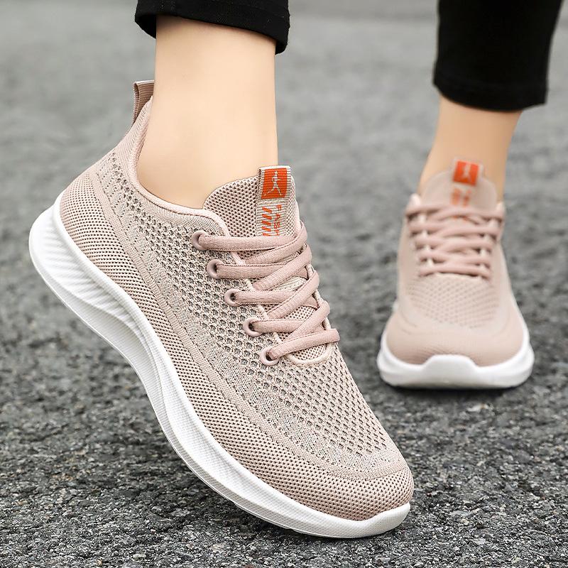 Shoes Women's Shoes Versatile Summer Casual Single Shoes Hollow Breathable Running Shoes Soft Sole Comfortable Sports Shoes