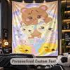 Personalized Wall Tapestry,BLACKPINK Custom Printed Name, Fabric Wall Art For Indoor Room Backdrop