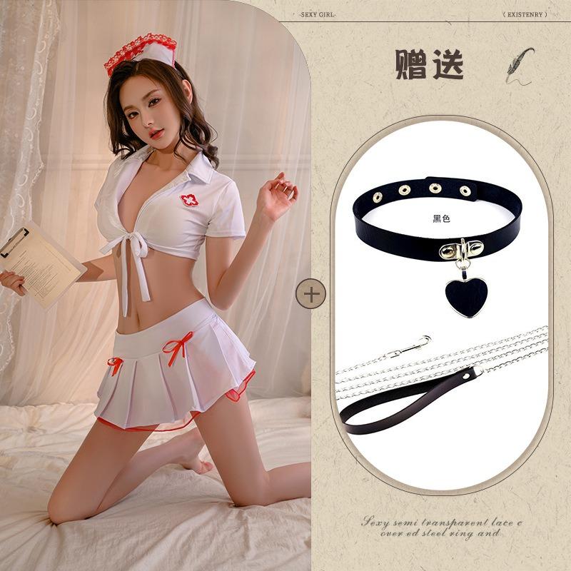 Night listening incense lingerie nurse uniform seduction cosplay free uniform suit sexy pure desire JK skirt