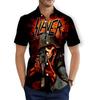 CAVVING Stampa 3D BAND SLAYER Camicie Casual alla Moda da Uomo/Donna Maniche Corte Ampie Traspiranti T01