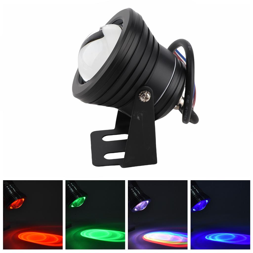 12V 10W RGB Aquarium LED   Lamp for Fish   Pool Garden Underwater Black