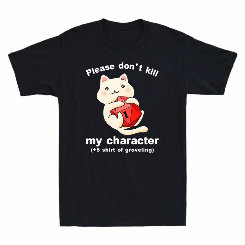 Dont Dungeon Gift Kill Unisexs Character Cat Funny My Please Hugging Tshirt S