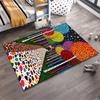 Abstract Colorful Trees and Path Design Carpet - Modern Home Decor Suitable for use as an anti-slip for living room bedroom sofas