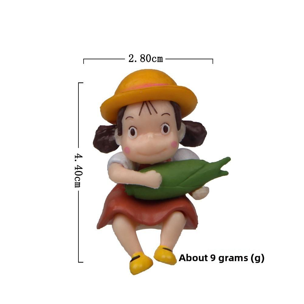 Neighbor My Totoro Hug Corn Mei Cartoon Style Resin Ornament For Gift Collectors