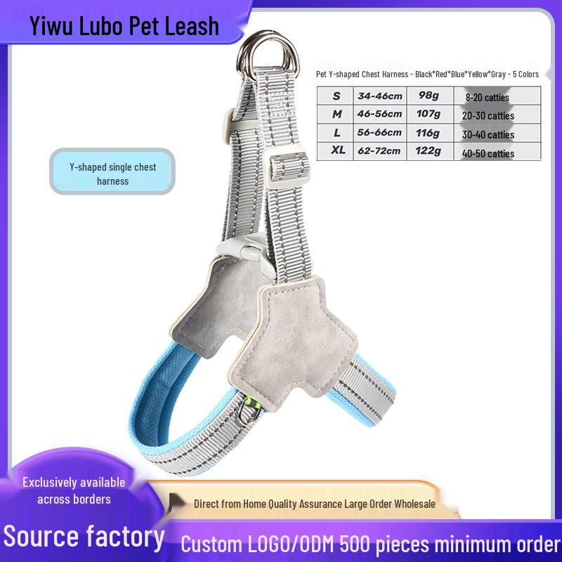 3D Kreslená vesta pro domácí mazlíčky a sada vodítka pro psy a kočky - Postroj odolný proti úniku pro venčení