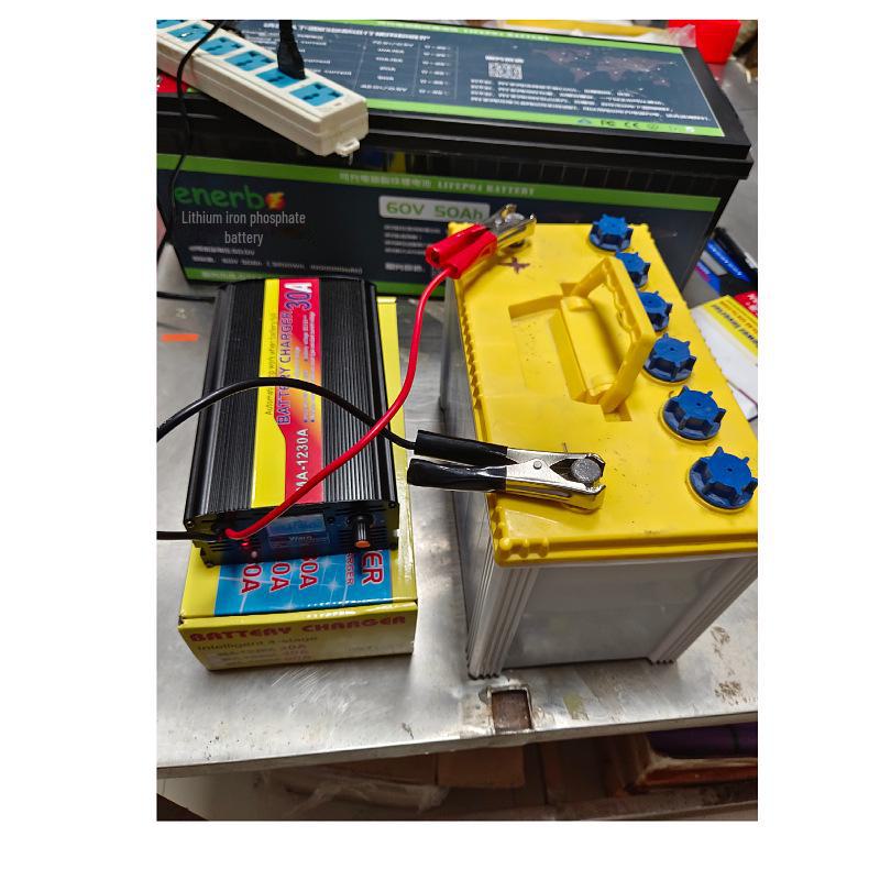 12V Automotive Battery Charger for Lead-Acid & LiFePO4, 10A/20A/30A, 14.6V Compatible