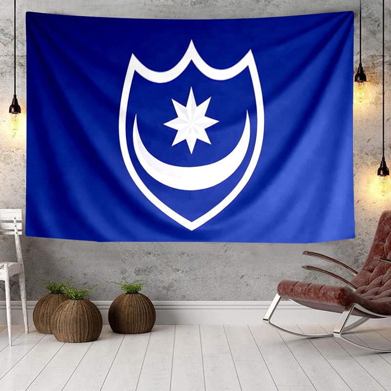 Ports-mouth Football Club Tapestry, Unique Design Tapestry, Wall Decor for Bedroom,Livingroom, Playroom,Heartwarming Fan Holiday Gifts