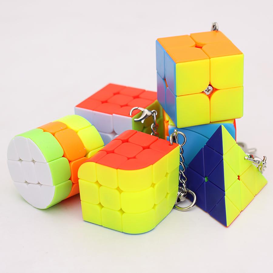 Magic Cube 2x2 3x3 4x4 5x5 pyramid MINI Key Chain stress-relieving puzzle professional smooth speed game children's toy gift