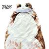 Adults Sleeping Bag Plush Cat Envelope Bag, Winter Slumber for Men Women, Durable Animal Nap Mat Sack Home Travel Comfortable