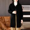 Red Design Double-sided Wool Coat Women's Autumn and Winter New Medium and Long Wool Coat