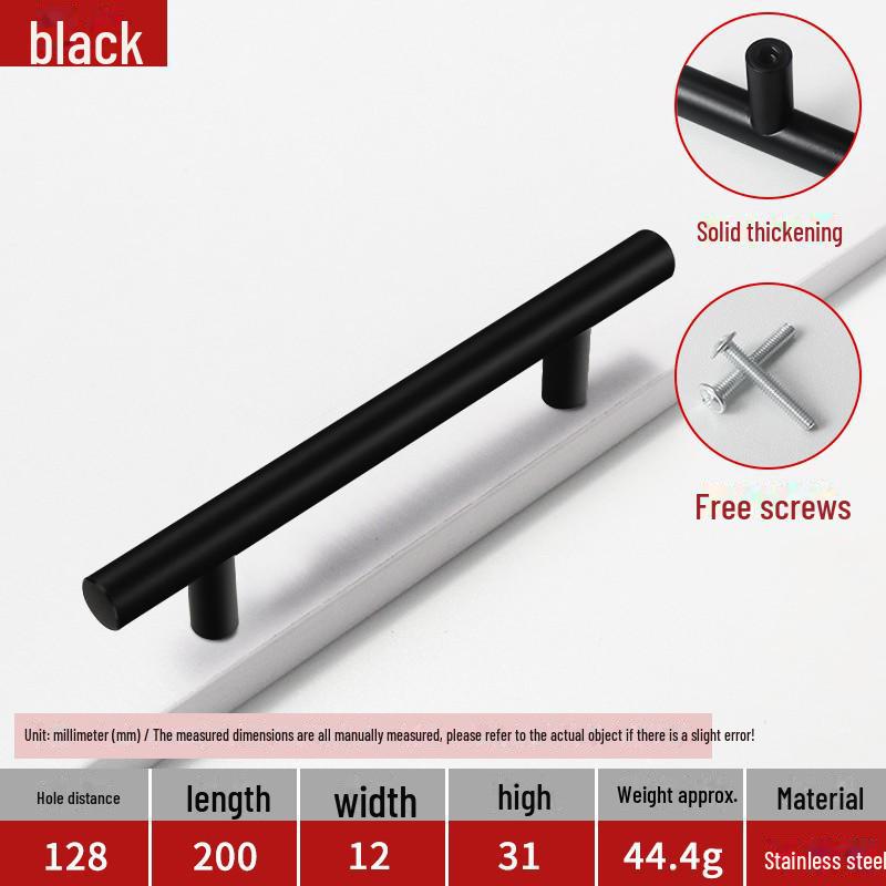 

Современная ручка для шкафа из нержавеющей стали черного и золотого цвета