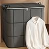 Home Storage Bags for Toys Moving Bin with Reinforced Handles And Zipper, Extra Large Capacity Supplies Linens Non-woven Fabric Organizer, Foldable