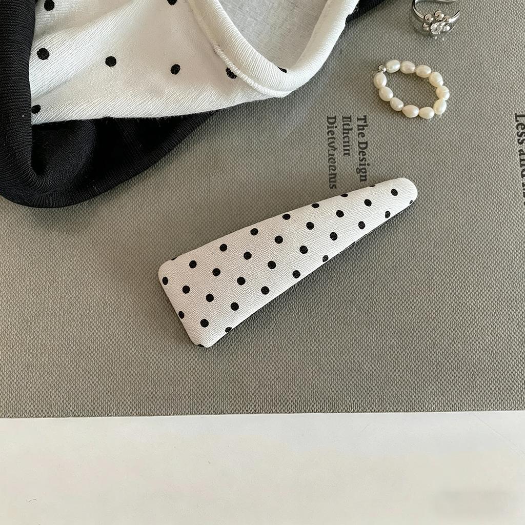Polka Dot School Girls Cute Hair Clip New Fabric Hair Accessories for Bangs BB Side Hair Clips Lovely Hairpin Headwear for Women