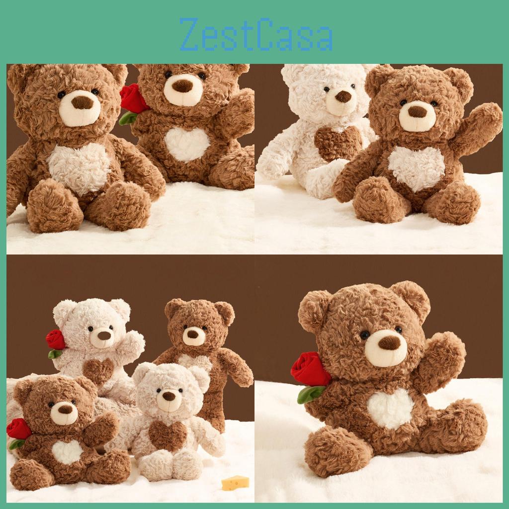 Teddy Rose Bear Plush Toy Cartoon Stuffed Animal Doll Cute Kids Birthday Gift