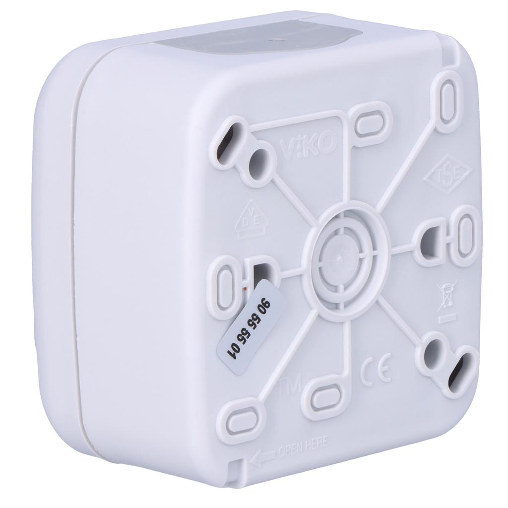 Single-pole switch IP54, gray PALMIYE