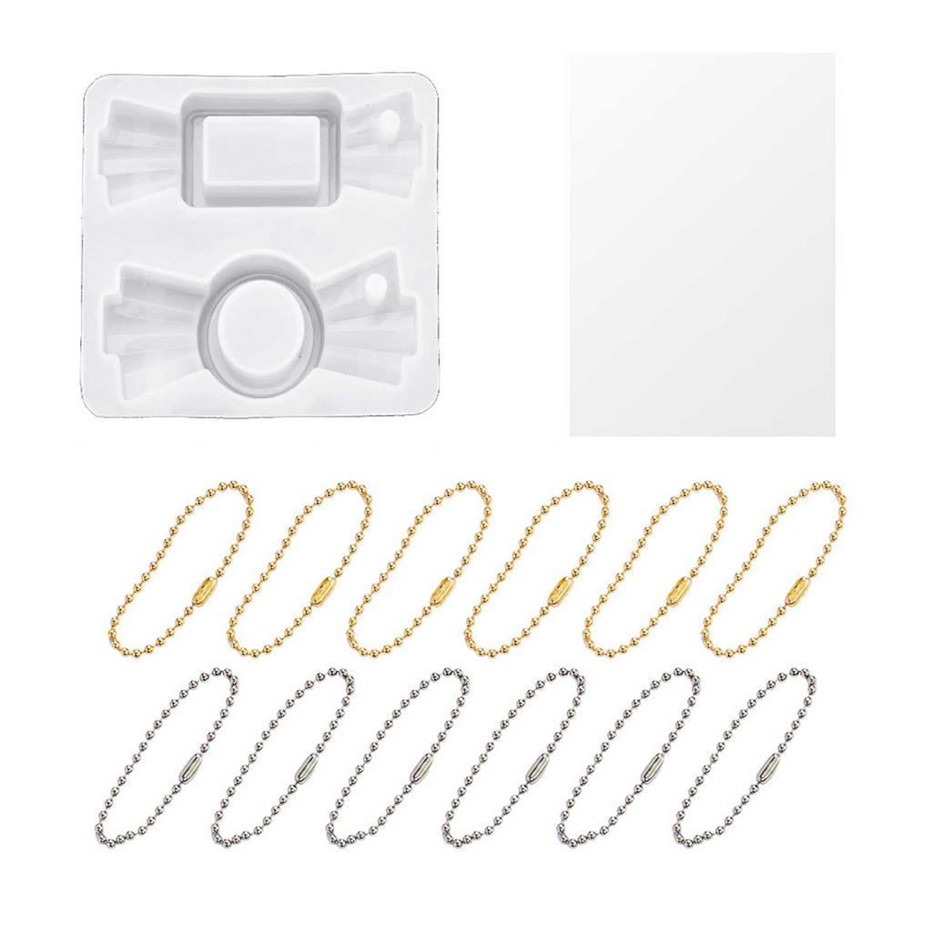 Cartoon Quicksand Silicone Molds Quicksand Casting Epoxy Mold Candy Silicone Mold Resin Jewelry Mold for Keychain Charm