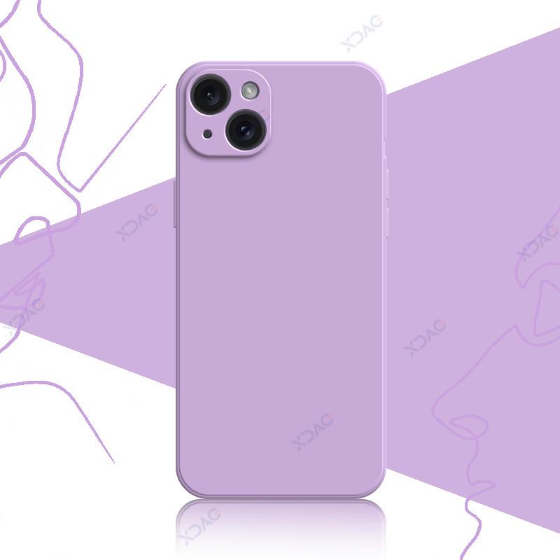 Luxury Soft Case Cover for iPhone 14 15 Pro Max Plus 5G 360 Edge Protective Liquid Silicone Mobile Phone Shield Housing