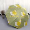 1pc Chicken Pattern Automatic Umbrella | Portable Foldable 8-Rib Manual Open, Cute Birthday & Holiday Gift for Outdoor Yy260107093