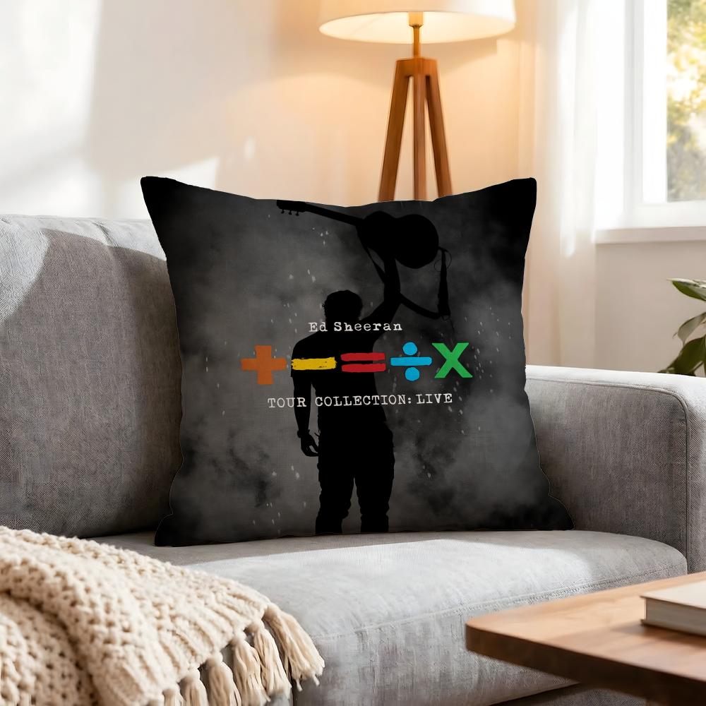 Singer Ed Sheeran Cushion Cover Pcs Decorative Covers Soft Cushion Case for Sofa Couch Decor x x Pillowcases