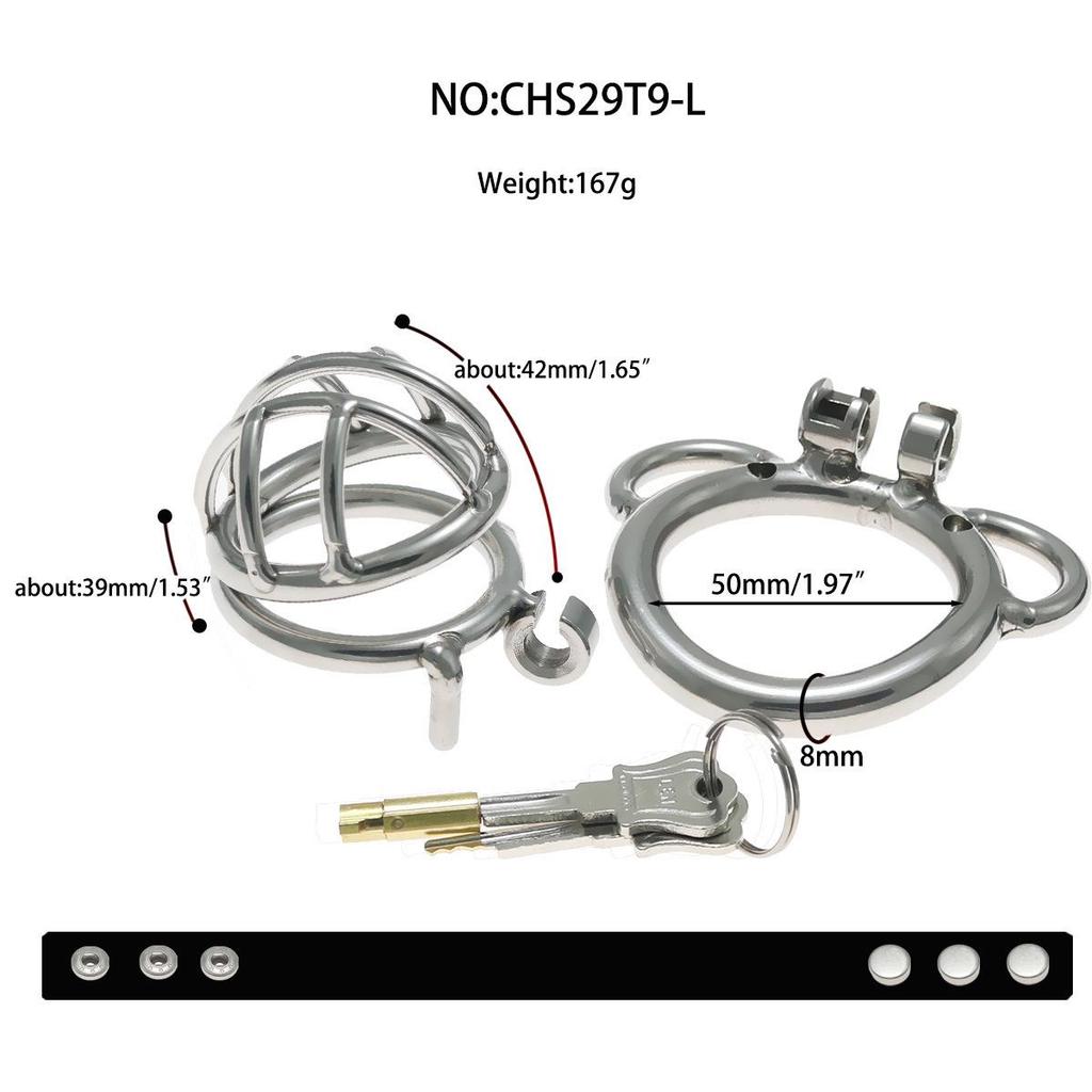 Xugu Yu Stainless Steel Chastity Lock Male Restraint Cage