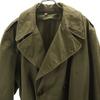 US ARMY 50s Long Sleeve Over- Coat L Khaki Military Men's Used