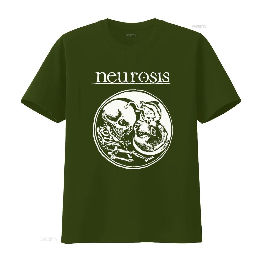 Retro Neurosis Black Cotton All Size S 5XL For Fans T Shirt HD170 Vintage Washed Stylish Unisex Graphic Versatile Streetwear