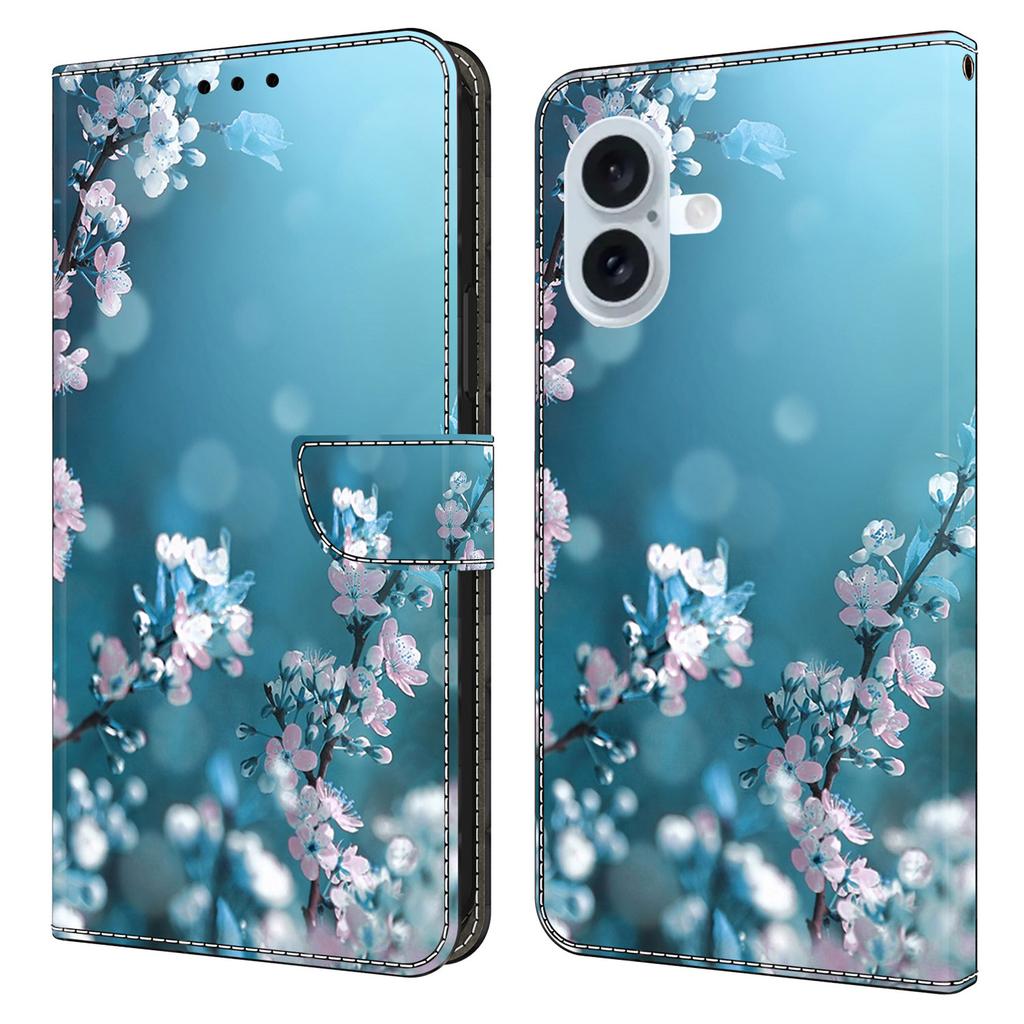 For iPhone 17 Case 3D Pattern PU Leather Wallet Phone Cover with Stand