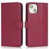 For iPhone 14/13 Stand Case Shockproof Leather Wallet Phone Cover