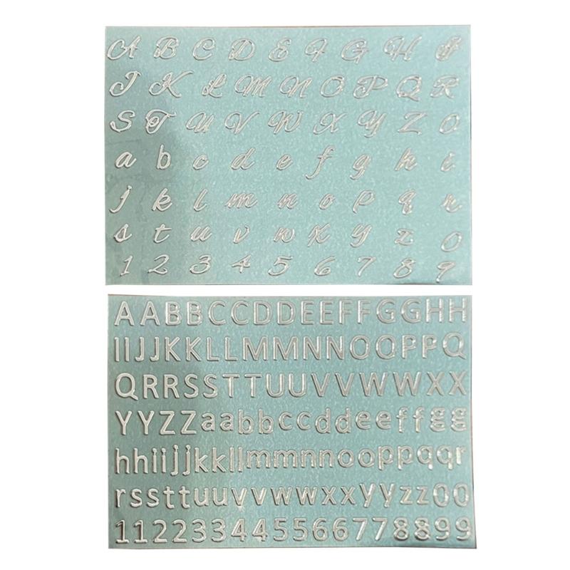 Scrapbooking Stickers Decorative Alphabet Stickers Small Adhesive Letters Adorable Alphabet Decals for Epoxy Decoration